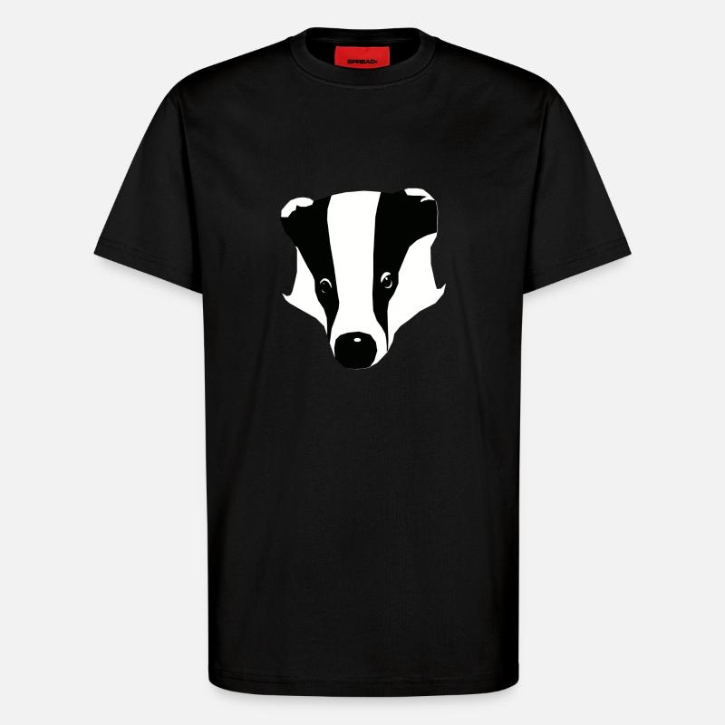 dachs - T-Shirt - made by SPREAD - SOLID BLACK