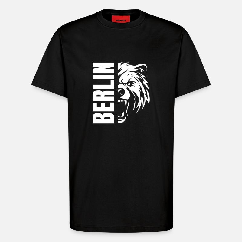 Berlin Merch - T-Shirt - made by SPREAD - SOLID BLACK