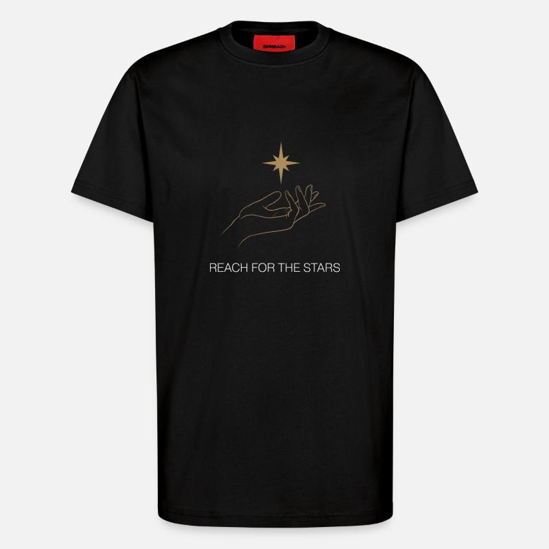 Greifen Sie nach den Sternen - T-Shirt - made by SPREAD - SOLID BLACK