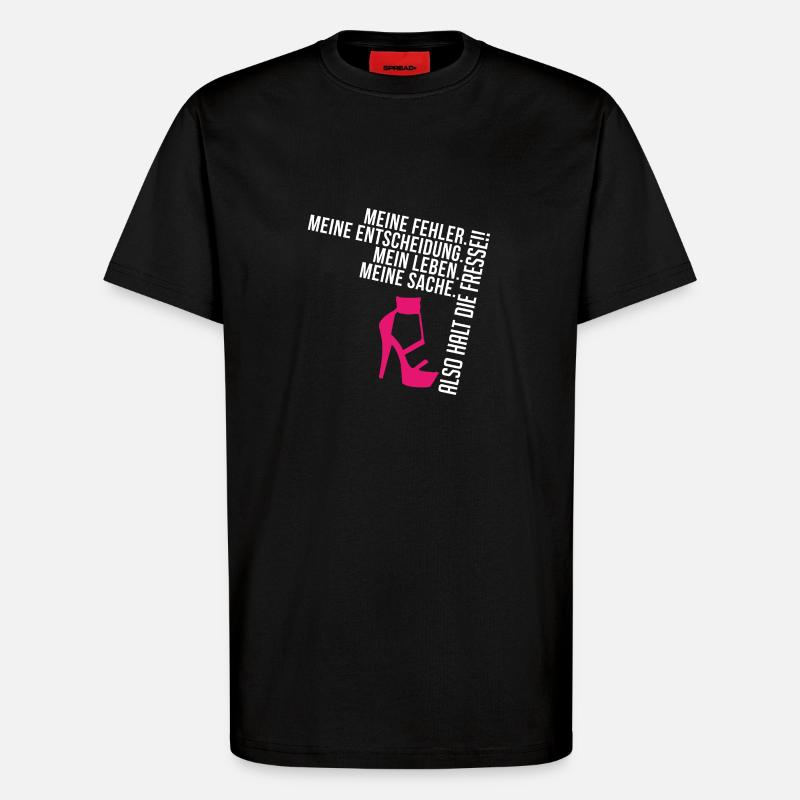 FRESSE HALTEN - T-Shirt - made by SPREAD - SOLID BLACK