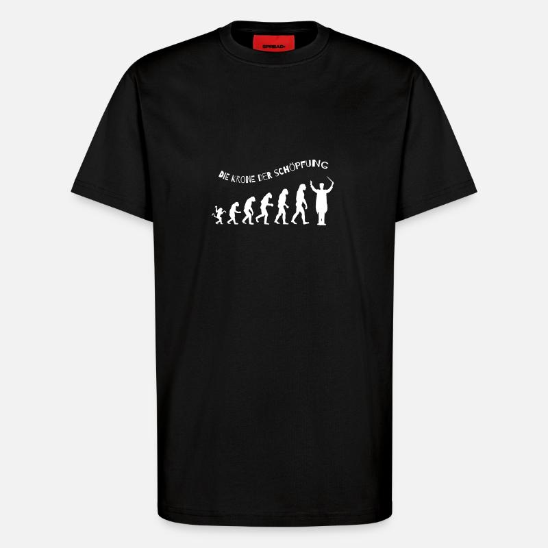 Dirigent Schöpfungskrone - T-Shirt - made by SPREAD - SOLID BLACK