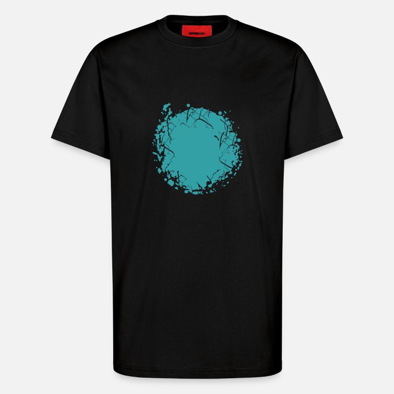 Vector background de - T-Shirt - made by SPREAD - SOLID BLACK