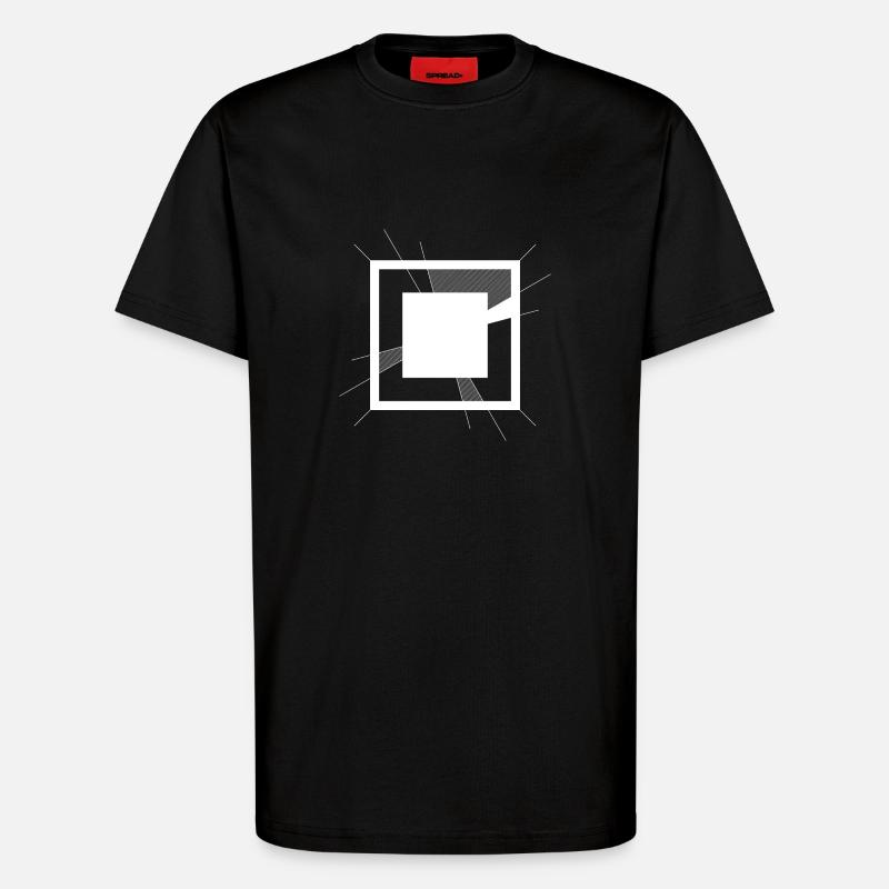 Abstract 2 - T-Shirt - made by SPREAD - SOLID BLACK
