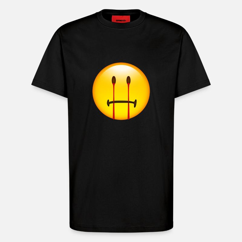 Smiley Halloween - T-Shirt - made by SPREAD - SOLID BLACK