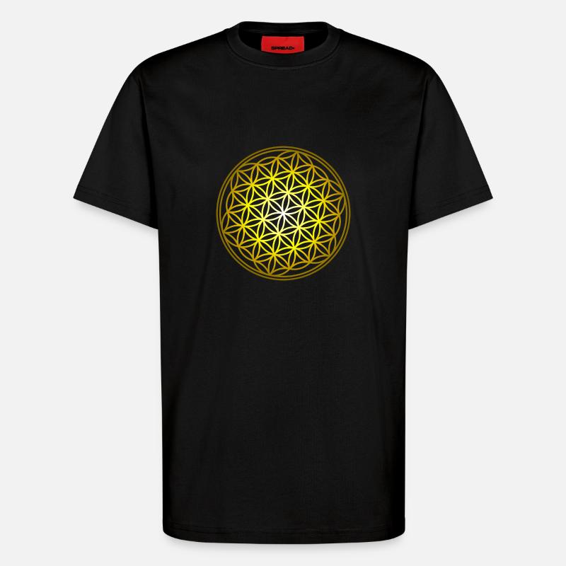 Blume des Lebens - T-Shirt - made by SPREAD - SOLID BLACK