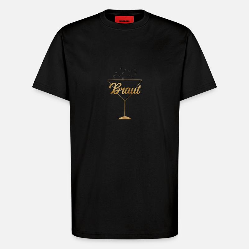 (braut_gold_) - T-Shirt - made by SPREAD - SOLID BLACK