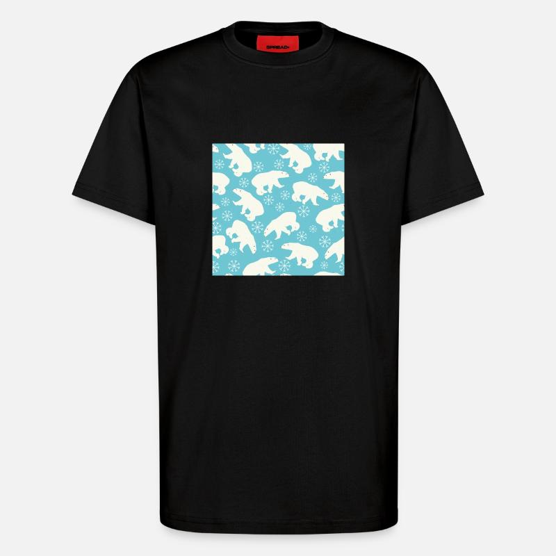 Eisbär - T-Shirt - made by SPREAD - SOLID BLACK