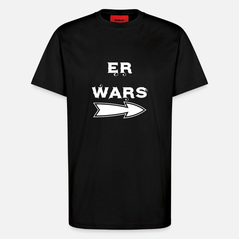 er wars - T-Shirt - made by SPREAD - SOLID BLACK