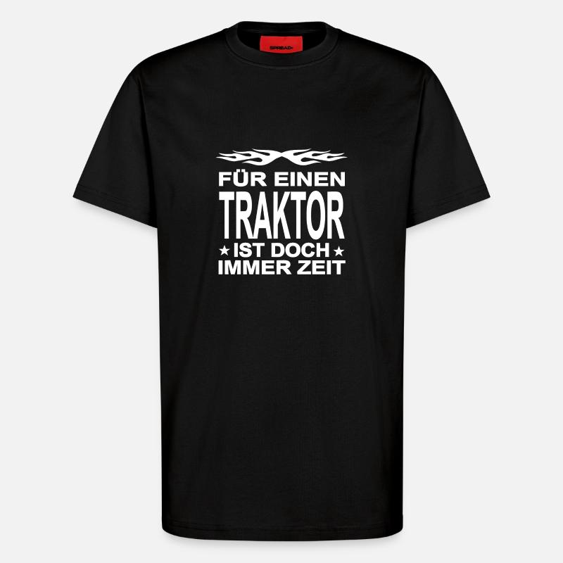 Traktor - T-Shirt - made by SPREAD - SOLID BLACK