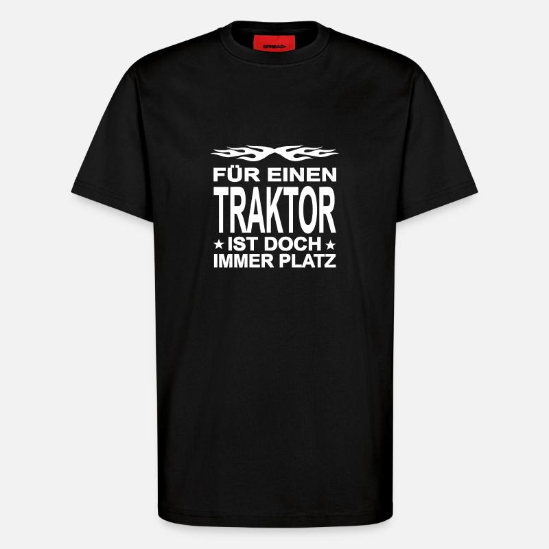 Traktor - T-Shirt - made by SPREAD - SOLID BLACK