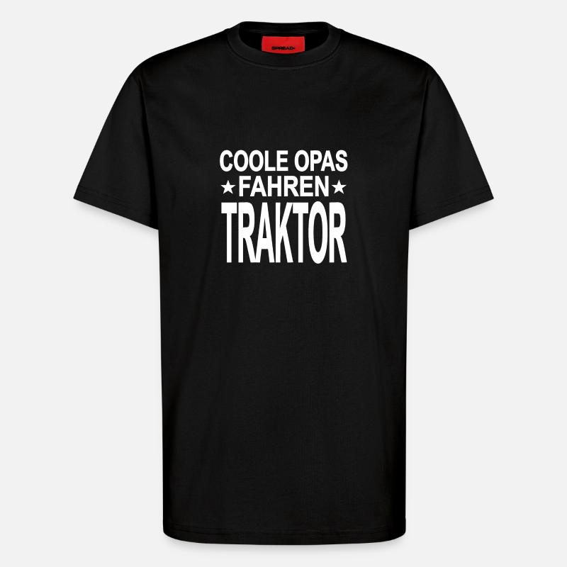 Traktor - T-Shirt - made by SPREAD - SOLID BLACK