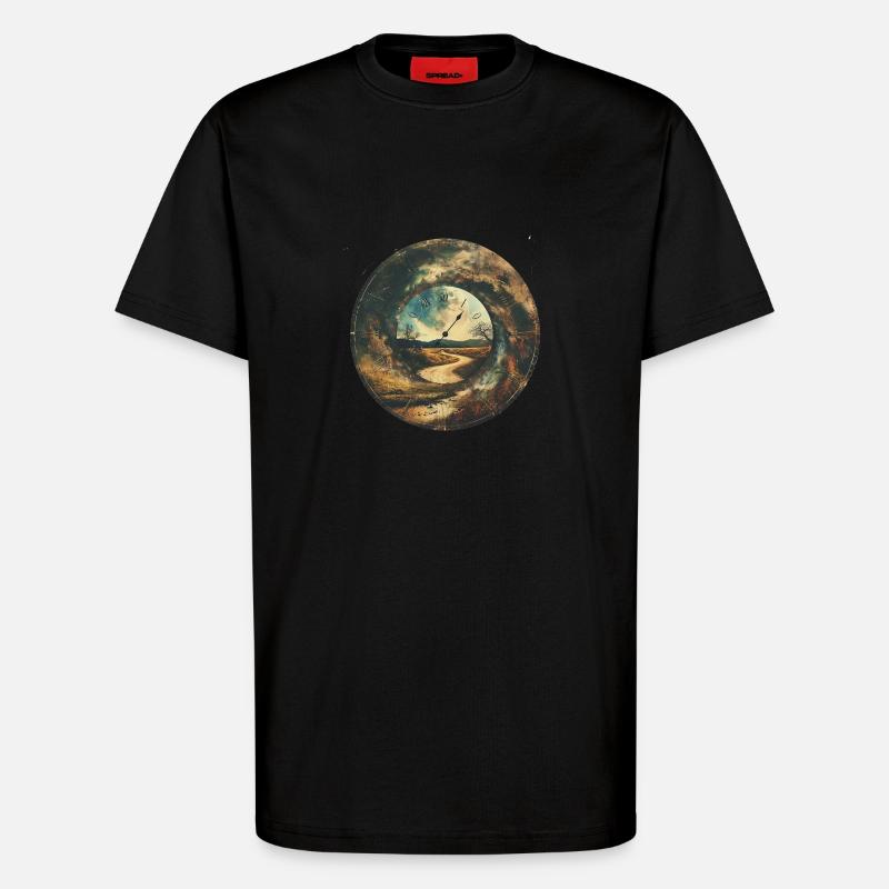 Zeit - T-Shirt - made by SPREAD - SOLID BLACK