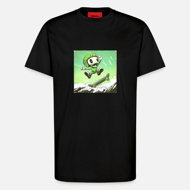 Skully Pete - T-Shirt - made by SPREAD - SOLID BLACK