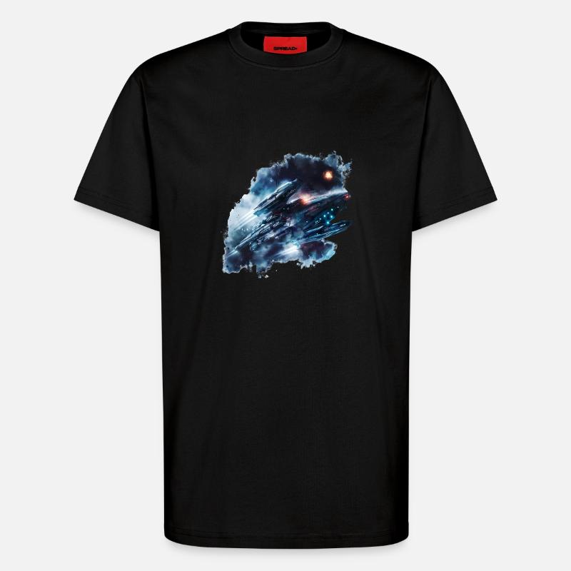 Missions diplomatiques dans l’espace - T-shirt bio décontracté fabriqué en UE - SOLID BLACK
