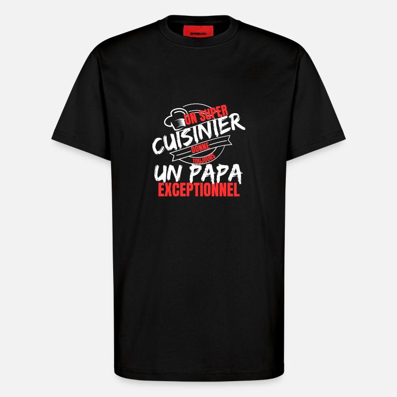 KOCH-DAD - T-Shirt - made by SPREAD - SOLID BLACK