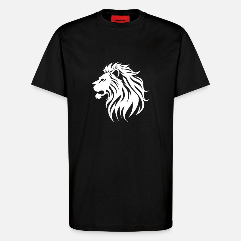 Löwe - T-Shirt - made by SPREAD - SOLID BLACK