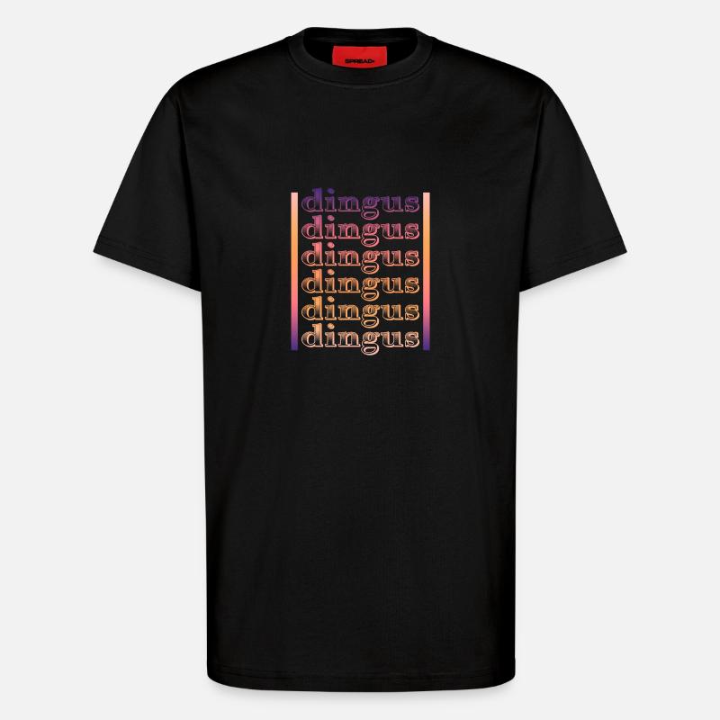 Dingus - Lustiges Wort - T-Shirt - made by SPREAD - SOLID BLACK