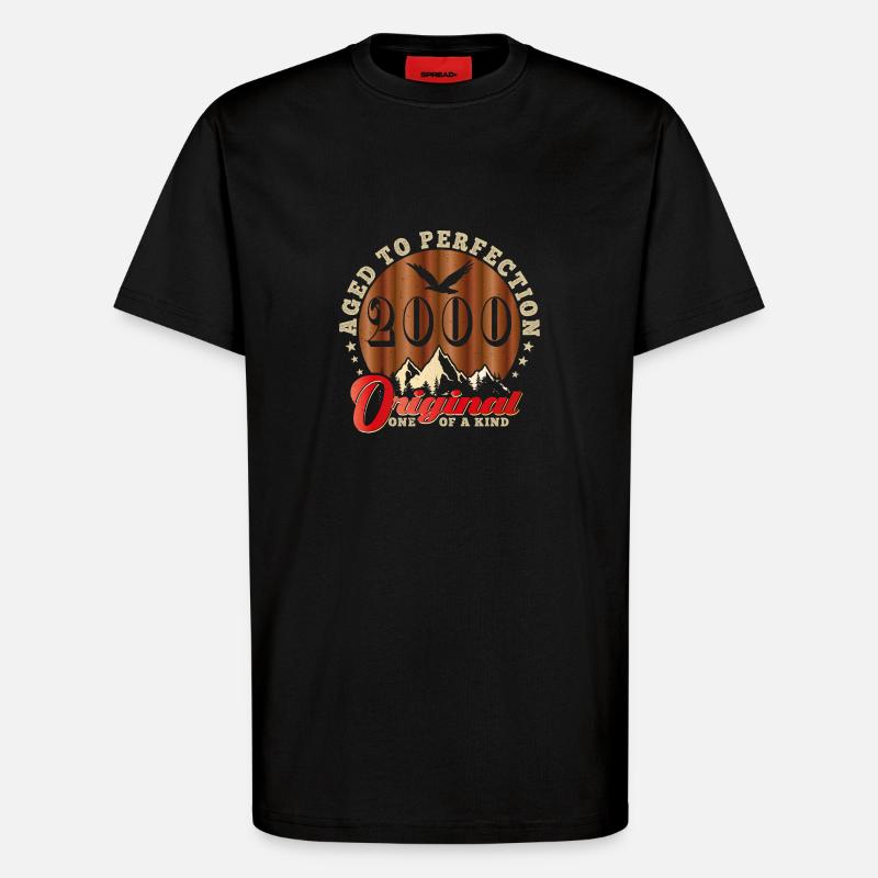 Ikonisches 2000-jähriges Jubiläum - T-Shirt - made by SPREAD - SOLID BLACK