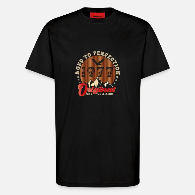 Ikonisches Jubiläum von 1977 - T-Shirt - made by SPREAD - SOLID BLACK