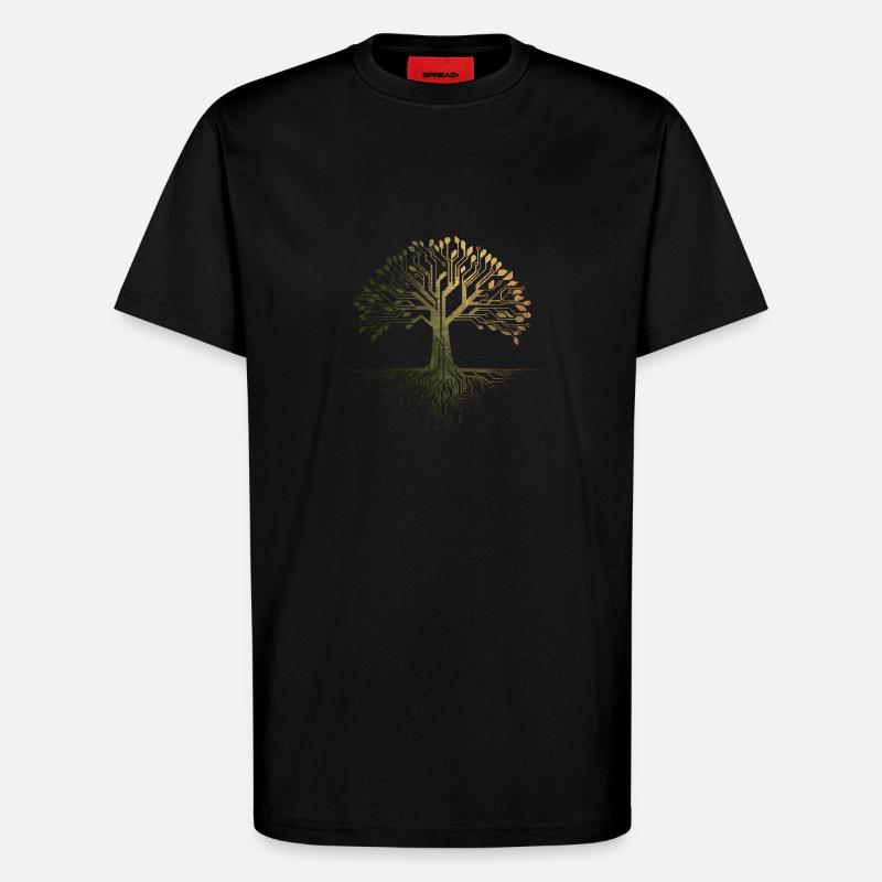 Wikinger-Baum des Lebens - T-Shirt - made by SPREAD - SOLID BLACK