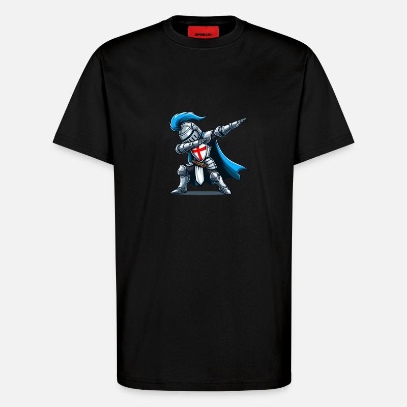 Dabbender Ritter, Mittelalter Kostüm - T-Shirt - made by SPREAD - SOLID BLACK