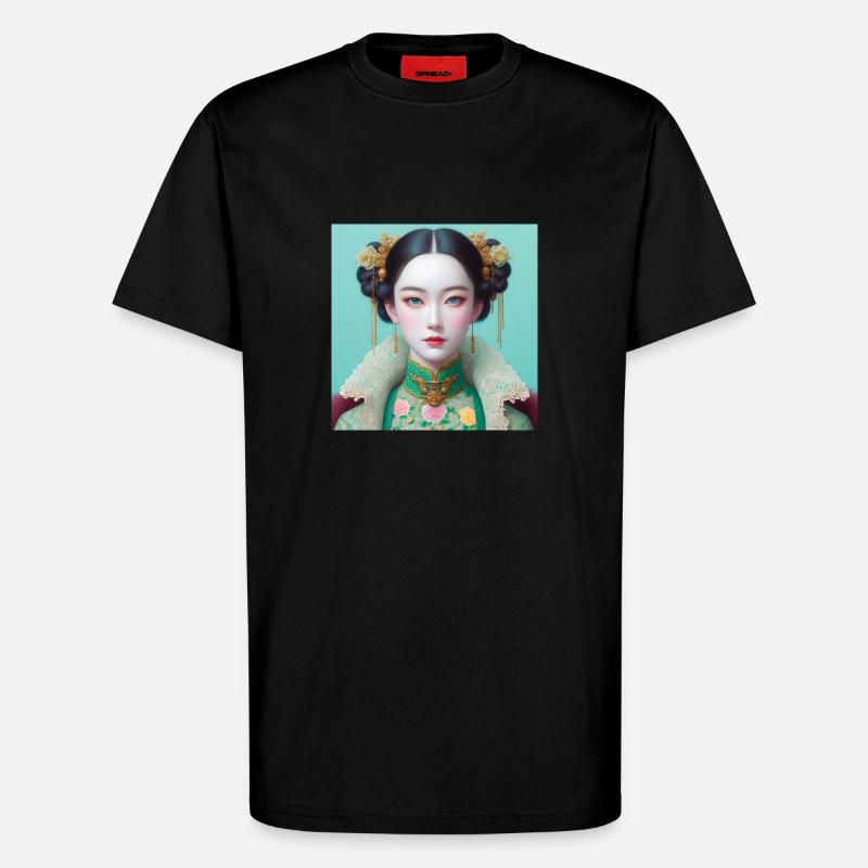 Schmetterlingsmädchen - T-Shirt - made by SPREAD - SOLID BLACK