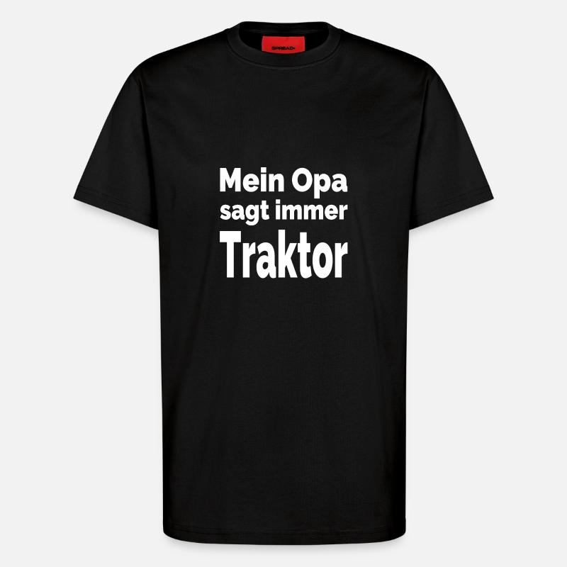 Traktor - T-Shirt - made by SPREAD - SOLID BLACK