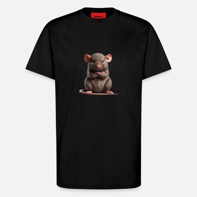 Rat grim 1 - T-Shirt - made by SPREAD - SOLID BLACK