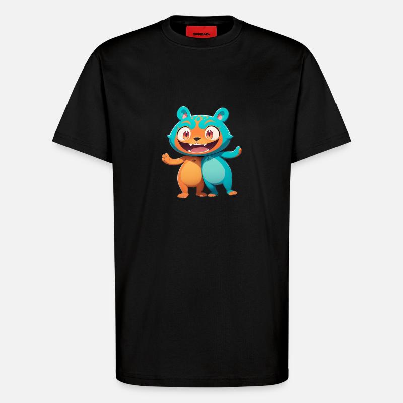 Waldmonster 0790895 - T-Shirt - made by SPREAD - SOLID BLACK