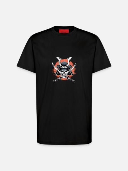 Japanese Samurai Warrior - T-Shirt - made by SPREAD - SOLID BLACK