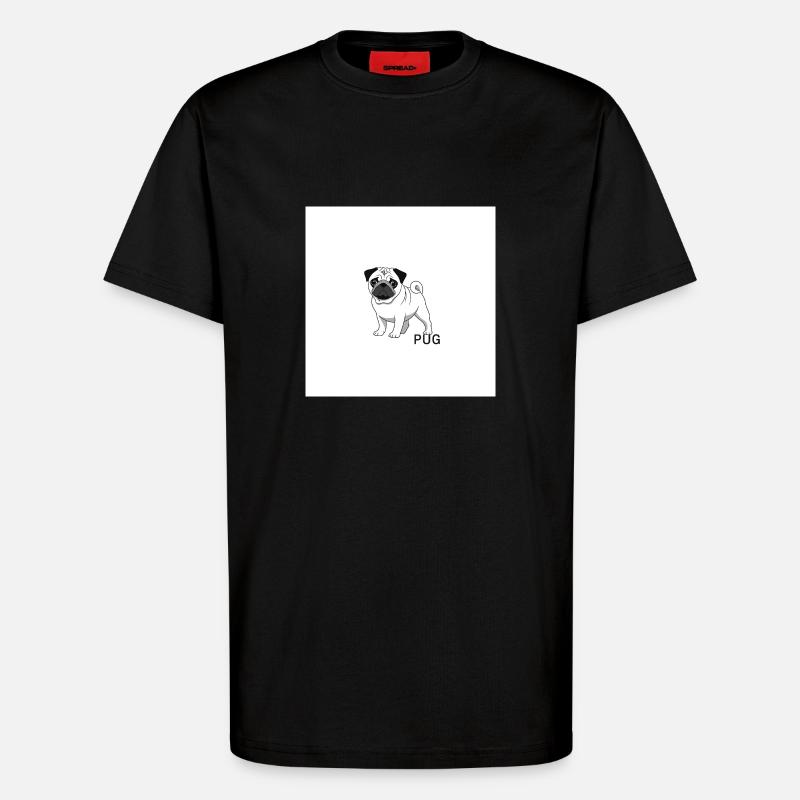 Der Mops - T-Shirt - made by SPREAD - SOLID BLACK