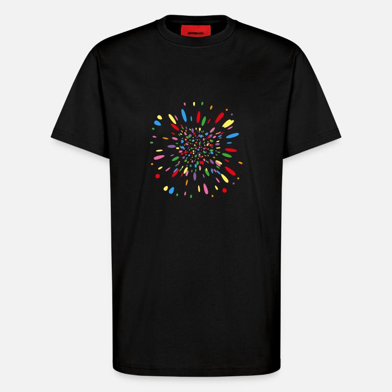 Konfetti Sog - T-Shirt - made by SPREAD - SOLID BLACK