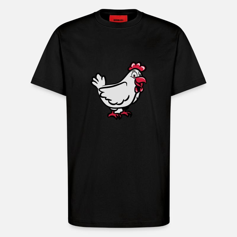 Chicken sweet - T-Shirt - made by SPREAD - SOLID BLACK