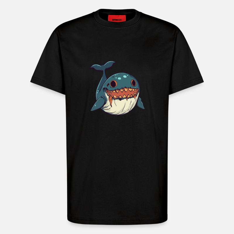 Wal Halloween Zombie - T-Shirt - made by SPREAD - SOLID BLACK