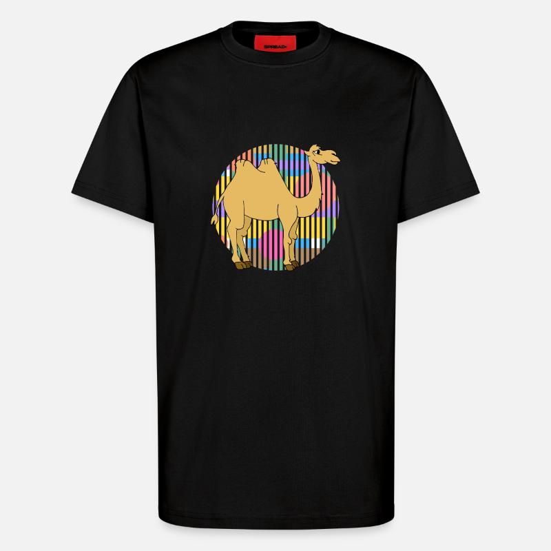 Kamel - T-Shirt - made by SPREAD - SOLID BLACK