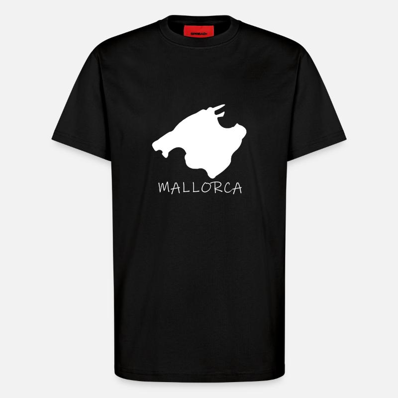 Mallorca - T-Shirt - made by SPREAD - SOLID BLACK