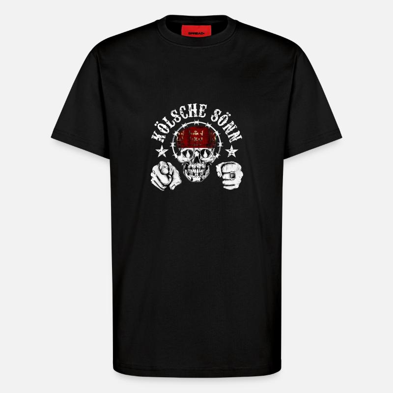 Kölsche Sönn Fight - T-Shirt - made by SPREAD - SOLID BLACK