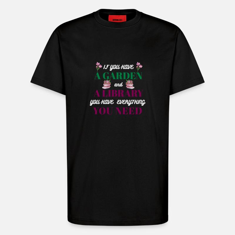 Garten-Spruch - T-Shirt - made by SPREAD - SOLID BLACK