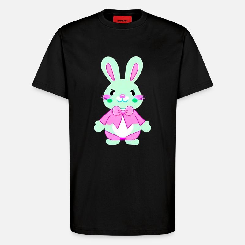 nedlcher Easter Bunny - T-Shirt - made by SPREAD - SOLID BLACK