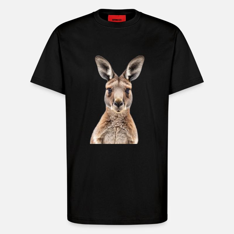 Känguru - T-Shirt - made by SPREAD - SOLID BLACK