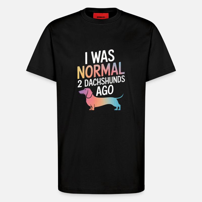 Dackel Hund - T-Shirt - made by SPREAD - SOLID BLACK