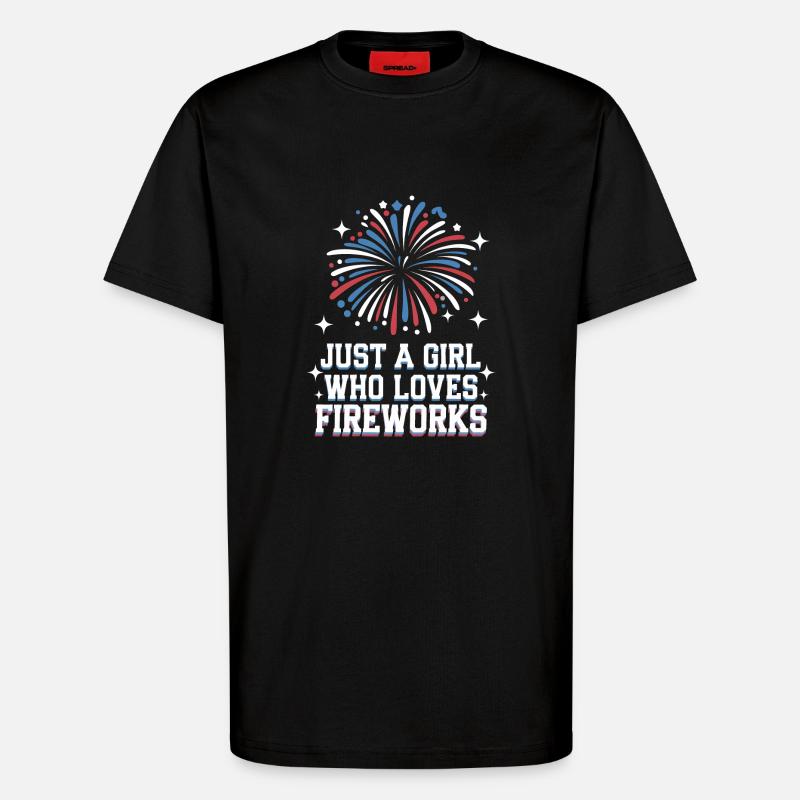 Pyrotechnics Fireworks Pyrotechnics - T-Shirt - made by SPREAD - SOLID BLACK