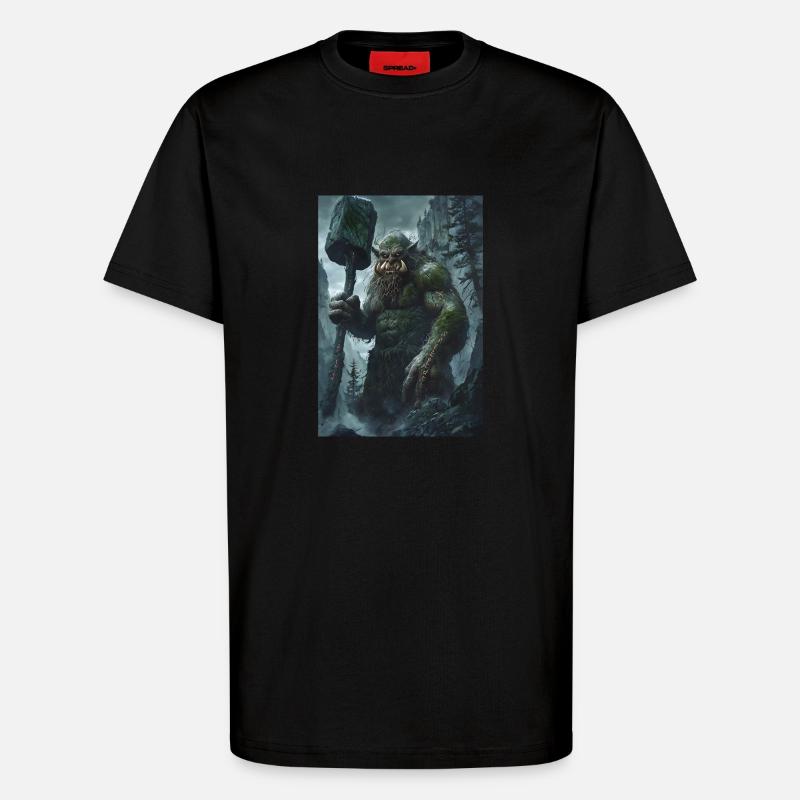 Géant Géant Norvège Cadeau - T-shirt bio décontracté fabriqué en UE - SOLID BLACK