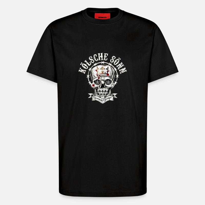 Kölsche Sönn - T-shirt bio décontracté fabriqué en UE - SOLID BLACK