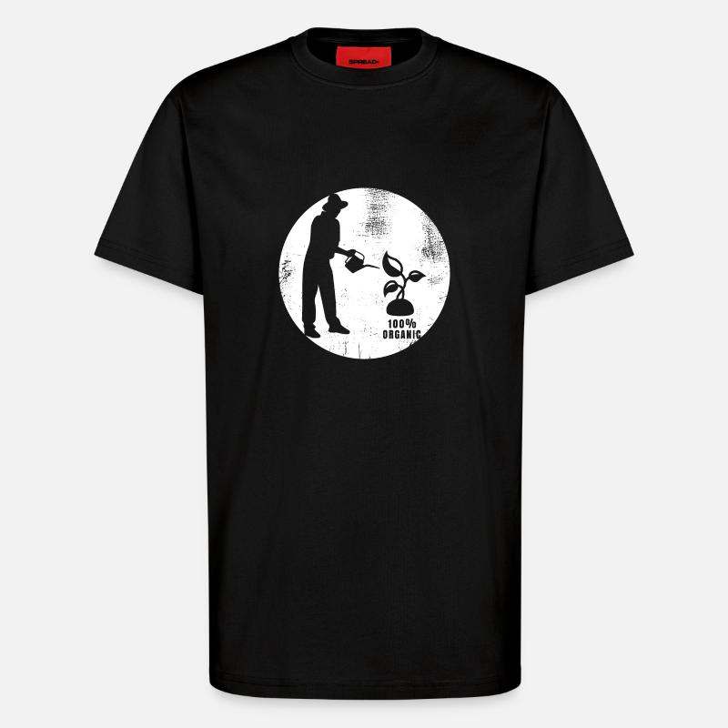 Bio Gärtner - T-Shirt - made by SPREAD - SOLID BLACK
