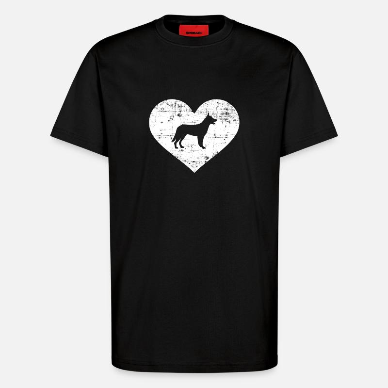 German Shepherd - T-Shirt - made by SPREAD - SOLID BLACK