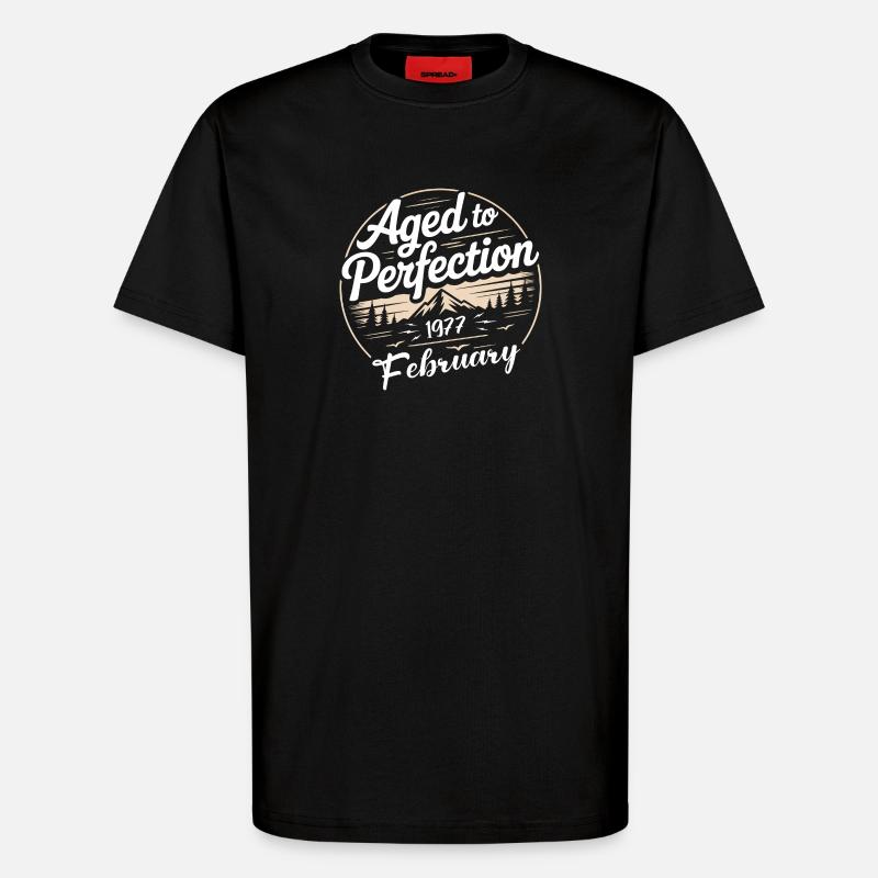 Februar 1977  - T-Shirt - made by SPREAD - SOLID BLACK