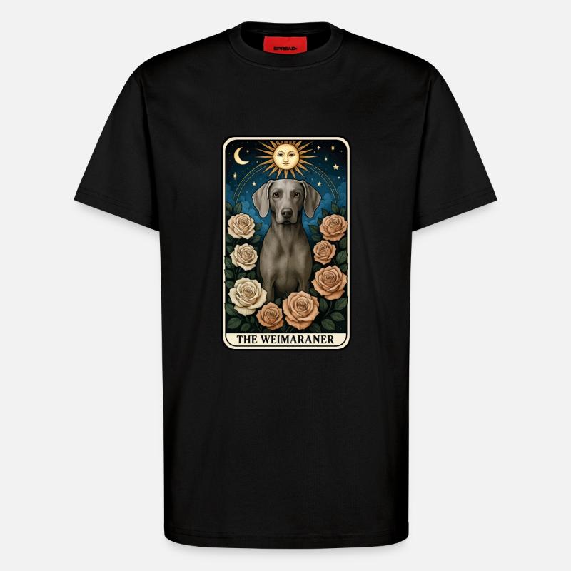 Weimaraner - T-Shirt - made by SPREAD - SOLID BLACK
