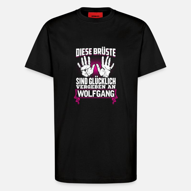 WOLFGANG - Brüste - T-Shirt - made by SPREAD - SOLID BLACK