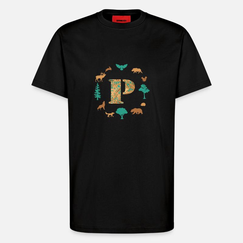 wald e 95 p - T-Shirt - made by SPREAD - SOLID BLACK